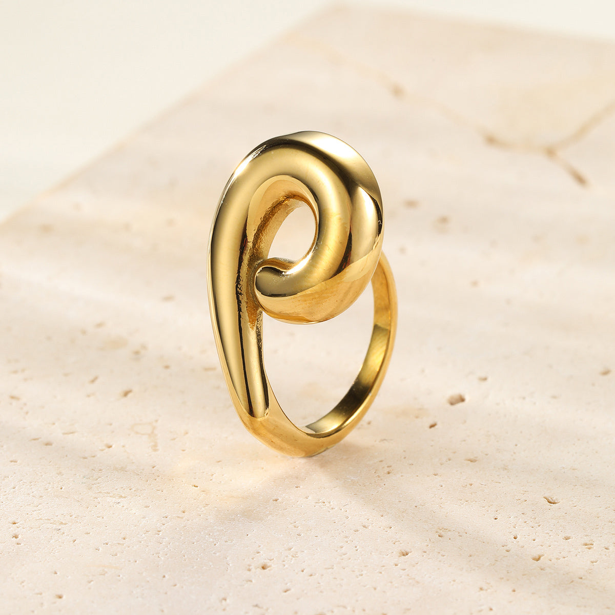 Looped Knot Open Ring